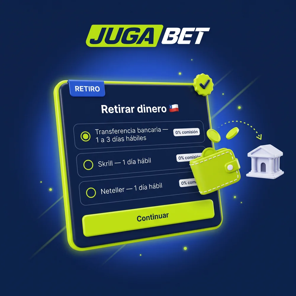 Cómo retirar dinero de Jugabet: solicitud de retiro por transferencia, Skrill o Neteller